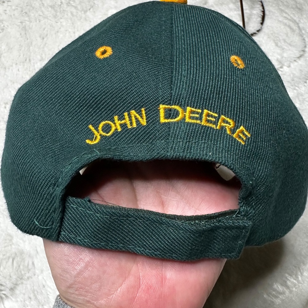 John Deere Embroidered Wool Blend Baseball Cap Hat Dark Green Adult Unisex OS - Picture 7 of 9